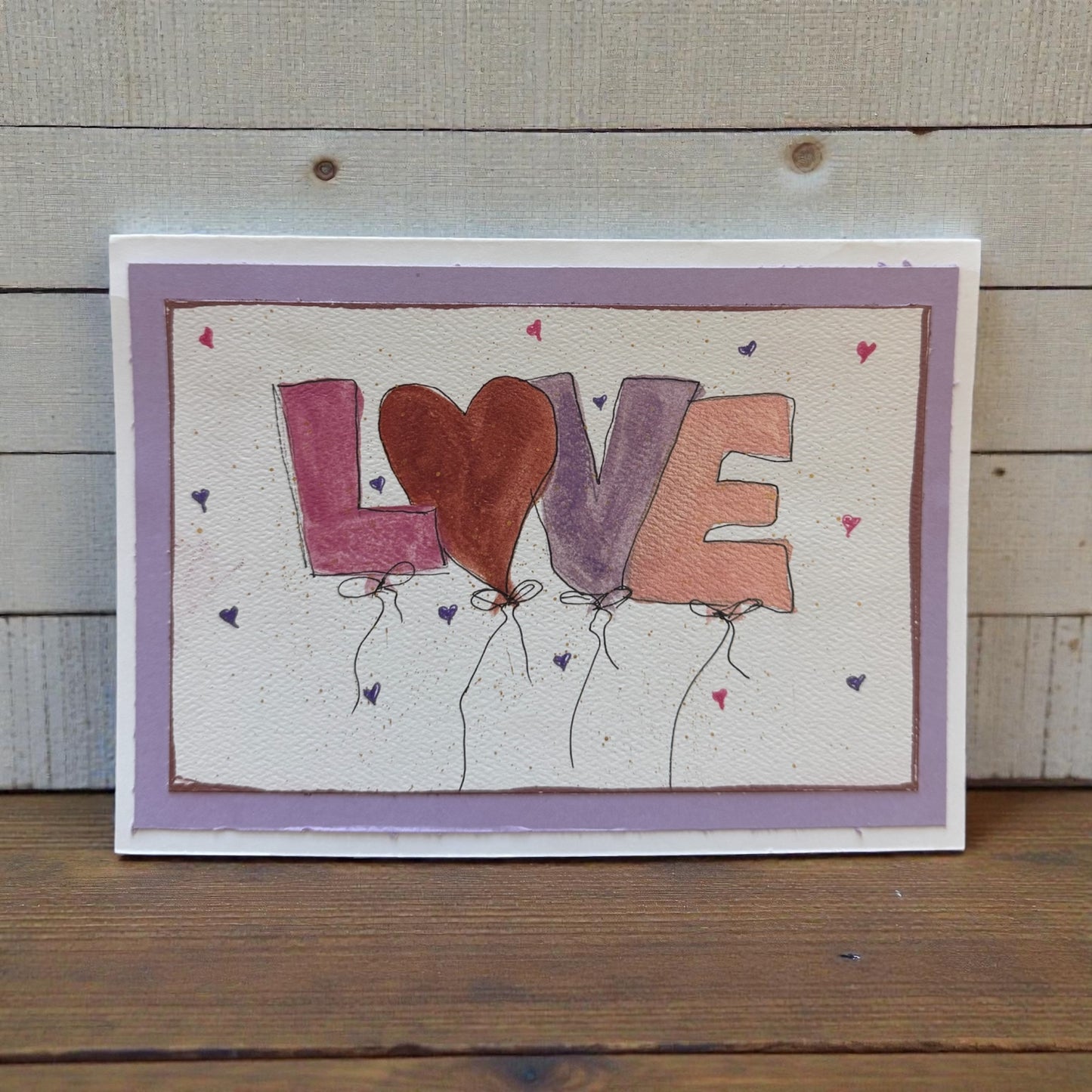 Handmade Balloon Love Card